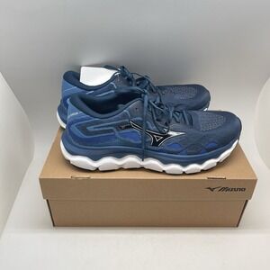 Mizuno Sneakers Mens 9.5 Wave Horizon 7 411440 Running Blue Gym Sneakers New